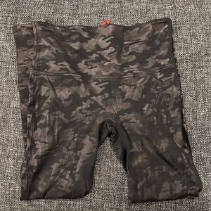 SPANX Faux Learher Camo Leggings